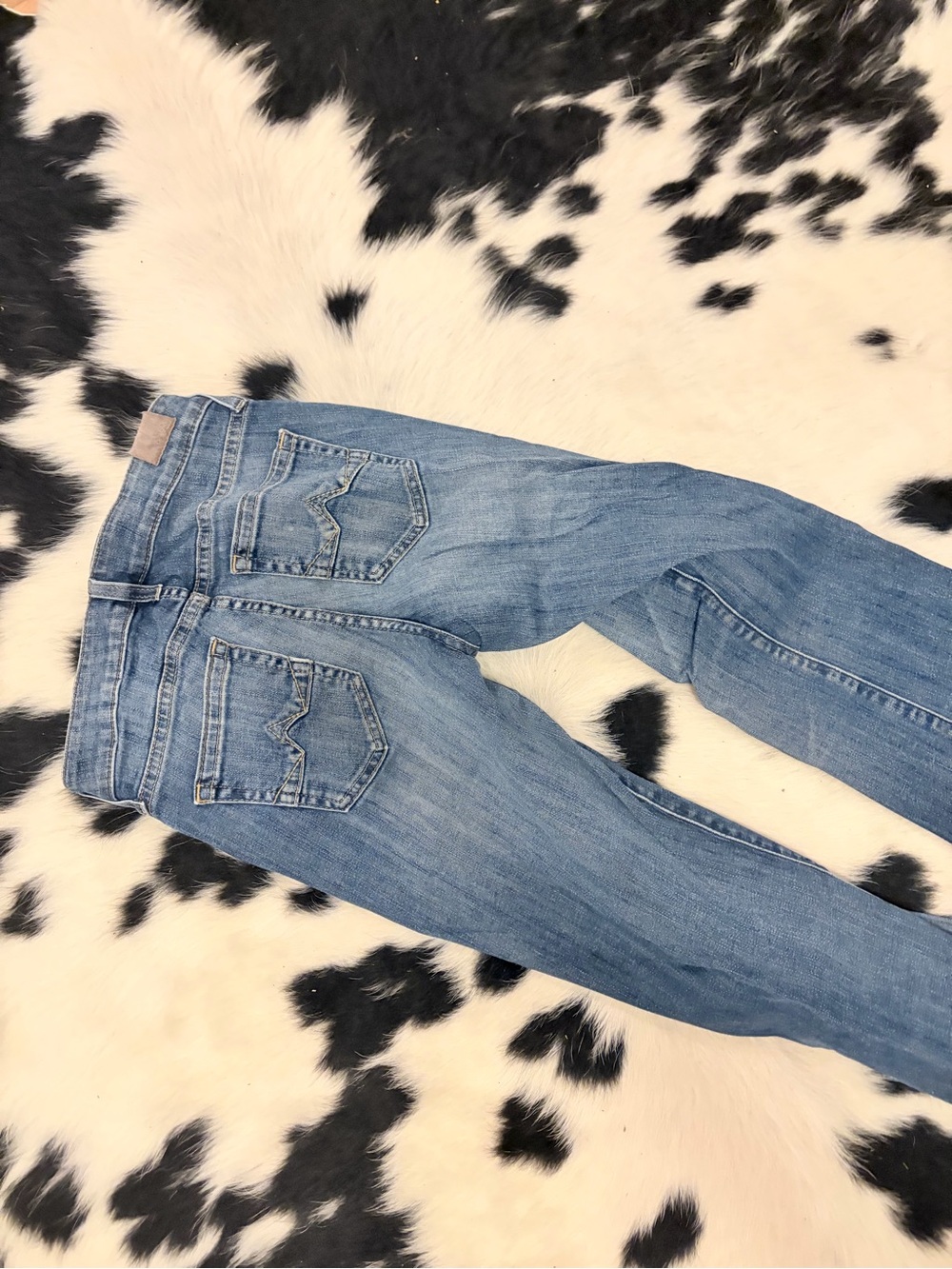 Ariat Women's Blue Flare Jeans - Two-Tone Wash - Picture 2 of 2